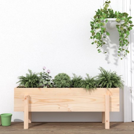vidaXL Hochbeet 101x30x38 cm Massivholz Kiefer