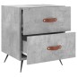 vidaXL Nachttisch Betongrau 40x35x47,5 cm Holzwerkstoff vidaXL Nachttisch Betongrau 40x35x47,5 cm Holzwerkstoff