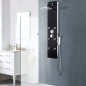 vidaXL Duschpaneel Glas 25×44,6×130 cm Schwarz vidaXL Duschpaneel Glas 25×44,6×130 cm Schwarz