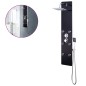 vidaXL Duschpaneel Glas 25×44,6×130 cm Schwarz vidaXL Duschpaneel Glas 25×44,6×130 cm Schwarz
