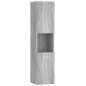 vidaXL Badezimmerschrank Grau Sonoma 30x30x130 cm Holzwerkstoff vidaXL Badezimmerschrank Grau Sonoma 30x30x130 cm Holzwerkstoff