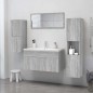 vidaXL Badezimmerschrank Grau Sonoma 30x30x130 cm Holzwerkstoff vidaXL Badezimmerschrank Grau Sonoma 30x30x130 cm Holzwerkstoff
