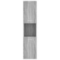 vidaXL Badezimmerschrank Grau Sonoma 30x30x130 cm Holzwerkstoff vidaXL Badezimmerschrank Grau Sonoma 30x30x130 cm Holzwerkstoff