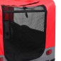 vidaXL 2-in-1 Tier-Fahrradanhänger und Jogger Rot und Grau vidaXL 2-in-1 Tier-Fahrradanhänger und Jogger Rot und Grau