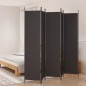 vidaXL 5-tlg. Paravent Braun 250x220 cm Stoff vidaXL 5-tlg. Paravent Braun 250x220 cm Stoff
