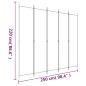 vidaXL 5-tlg. Paravent Braun 250x220 cm Stoff vidaXL 5-tlg. Paravent Braun 250x220 cm Stoff
