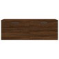 vidaXL Wandschrank Braun Eichen-Optik 100x36,5x35 cm Holzwerkstoff vidaXL Wandschrank Braun Eichen-Optik 100x36,5x35 cm Holzwerkstoff