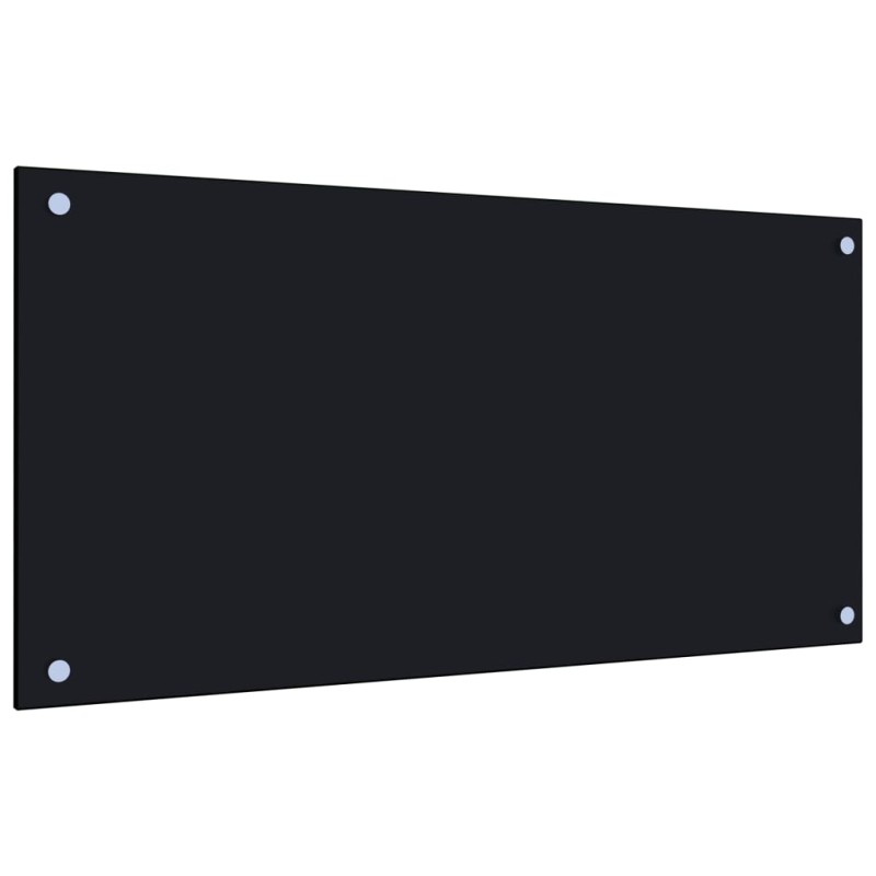 vidaXL Küchenrückwand Schwarz 80x40 cm Hartglas vidaXL Küchenrückwand Schwarz 80x40 cm Hartglas