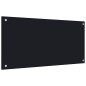 vidaXL Küchenrückwand Schwarz 80x40 cm Hartglas vidaXL Küchenrückwand Schwarz 80x40 cm Hartglas