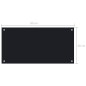 vidaXL Küchenrückwand Schwarz 80x40 cm Hartglas vidaXL Küchenrückwand Schwarz 80x40 cm Hartglas