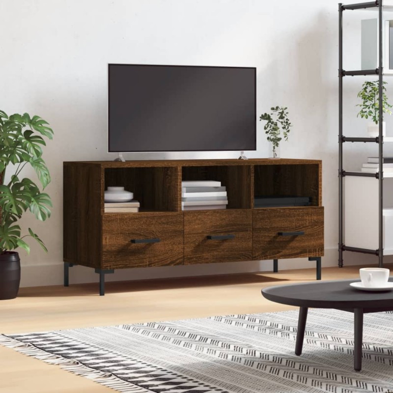 vidaXL TV-Schrank Braun Eichen-Optik 102x36x50 cm Holzwerkstoff vidaXL TV-Schrank Braun Eichen-Optik 102x36x50 cm Holzwerkstoff