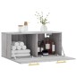 vidaXL Wandschrank Grau Sonoma 80x36,5x35 cm Holzwerkstoff vidaXL Wandschrank Grau Sonoma 80x36,5x35 cm Holzwerkstoff