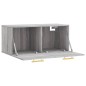 vidaXL Wandschrank Grau Sonoma 80x36,5x35 cm Holzwerkstoff vidaXL Wandschrank Grau Sonoma 80x36,5x35 cm Holzwerkstoff
