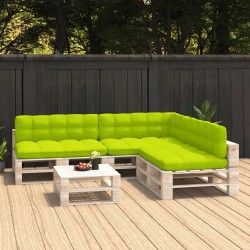 vidaXL Palettensofa-Auflagen 7 Stk. Hellgrün