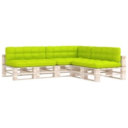 vidaXL Palettensofa-Auflagen 7 Stk. Hellgrün