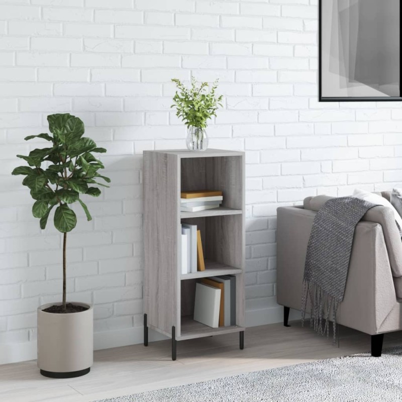 vidaXL Sideboard Grau Sonoma 34,5x32,5x90 cm Holzwerkstoff vidaXL Sideboard Grau Sonoma 34,5x32,5x90 cm Holzwerkstoff