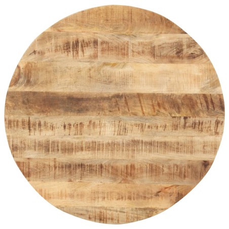 vidaXL Tischplatte Massivholz Mango Rund 15-16 mm 70 cm