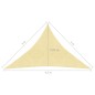vidaXL Sonnensegel 160 g/m² Beige 3x3x4,2 m HDPE vidaXL Sonnensegel 160 g/m² Beige 3x3x4,2 m HDPE