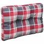vidaXL Palettenkissen Rot Karomuster 50x40x12 cm Stoff vidaXL Palettenkissen Rot Karomuster 50x40x12 cm Stoff