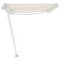 vidaXL Standmarkise Manuell Einziehbar 600x300 cm Creme vidaXL Standmarkise Manuell Einziehbar 600x300 cm Creme