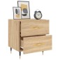 vidaXL Nachttisch Sonoma-Eiche 40x35x47,5 cm Holzwerkstoff vidaXL Nachttisch Sonoma-Eiche 40x35x47,5 cm Holzwerkstoff