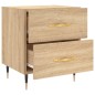 vidaXL Nachttisch Sonoma-Eiche 40x35x47,5 cm Holzwerkstoff vidaXL Nachttisch Sonoma-Eiche 40x35x47,5 cm Holzwerkstoff