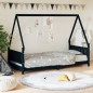 vidaXL Kinderbett Schwarz 90x190 cm Massivholz Kiefer vidaXL Kinderbett Schwarz 90x190 cm Massivholz Kiefer
