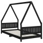 vidaXL Kinderbett Schwarz 90x190 cm Massivholz Kiefer vidaXL Kinderbett Schwarz 90x190 cm Massivholz Kiefer