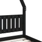 vidaXL Kinderbett Schwarz 90x190 cm Massivholz Kiefer vidaXL Kinderbett Schwarz 90x190 cm Massivholz Kiefer