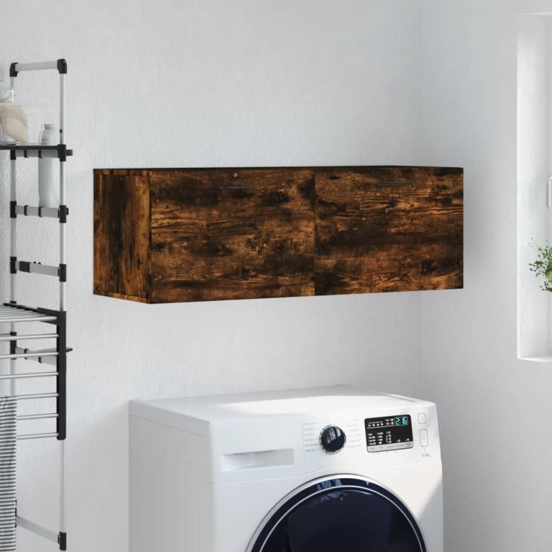 vidaXL Wandschrank Räuchereiche 100x36,5x35 cm Holzwerkstoff vidaXL Wandschrank Räuchereiche 100x36,5x35 cm Holzwerkstoff