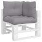 Palettenkissen 3-tlg. Grau Stoff Palettenkissen 3-tlg. Grau Stoff