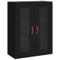 Wandschränke 2 Stk. Schwarz Holzwerkstoff Wandschränke 2 Stk. Schwarz Holzwerkstoff