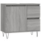 vidaXL Badschrank Grau Sonoma 65x33x60 cm Holzwerkstoff vidaXL Badschrank Grau Sonoma 65x33x60 cm Holzwerkstoff