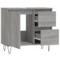 vidaXL Badschrank Grau Sonoma 65x33x60 cm Holzwerkstoff vidaXL Badschrank Grau Sonoma 65x33x60 cm Holzwerkstoff