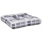 vidaXL Palettenkissen Grau Karomuster 60x60x12 cm Stoff vidaXL Palettenkissen Grau Karomuster 60x60x12 cm Stoff