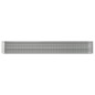 vidaXL Hochbeet Pulverbeschichteter Stahl 512x80x68 cm Silbern vidaXL Hochbeet Pulverbeschichteter Stahl 512x80x68 cm Silbern