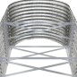 vidaXL Hochbeet Pulverbeschichteter Stahl 512x80x68 cm Silbern vidaXL Hochbeet Pulverbeschichteter Stahl 512x80x68 cm Silbern