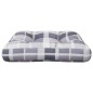 vidaXL Palettenkissen Grau Karomuster 60x60x12 cm Stoff vidaXL Palettenkissen Grau Karomuster 60x60x12 cm Stoff