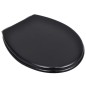 vidaXL Toilettensitze 2 Stk. mit Absenkautomatik MDF Schwarz vidaXL Toilettensitze 2 Stk. mit Absenkautomatik MDF Schwarz