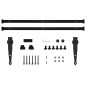 vidaXL Mini Schiebetürbeschlag Set für Schranktüren Carbonstahl 200 cm vidaXL Mini Schiebetürbeschlag Set für Schranktüren Carbonstahl 200 cm