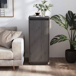 vidaXL Sideboard Grau 31,5x34x75 cm Massivholz Kiefer