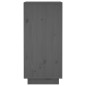 vidaXL Sideboard Grau 31,5x34x75 cm Massivholz Kiefer vidaXL Sideboard Grau 31,5x34x75 cm Massivholz Kiefer