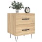 vidaXL Nachttisch Sonoma-Eiche 40x35x47,5 cm Holzwerkstoff vidaXL Nachttisch Sonoma-Eiche 40x35x47,5 cm Holzwerkstoff