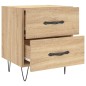 vidaXL Nachttisch Sonoma-Eiche 40x35x47,5 cm Holzwerkstoff vidaXL Nachttisch Sonoma-Eiche 40x35x47,5 cm Holzwerkstoff