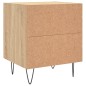 vidaXL Nachttisch Sonoma-Eiche 40x35x47,5 cm Holzwerkstoff vidaXL Nachttisch Sonoma-Eiche 40x35x47,5 cm Holzwerkstoff