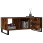 vidaXL Couchtisch Räuchereiche 102x50x40 cm Holzwerkstoff vidaXL Couchtisch Räuchereiche 102x50x40 cm Holzwerkstoff
