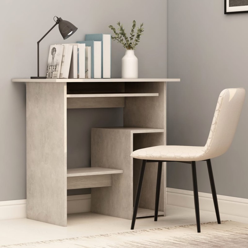 vidaXL Schreibtisch Betongrau 80x45x74 cm Holzwerkstoff vidaXL Schreibtisch Betongrau 80x45x74 cm Holzwerkstoff