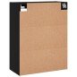 Wandschränke 2 Stk. Schwarz Holzwerkstoff Wandschränke 2 Stk. Schwarz Holzwerkstoff