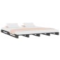 vidaXL Palettenbett Grau 150x200 cm Massivholz vidaXL Palettenbett Grau 150x200 cm Massivholz