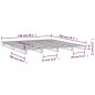 vidaXL Palettenbett Grau 150x200 cm Massivholz vidaXL Palettenbett Grau 150x200 cm Massivholz